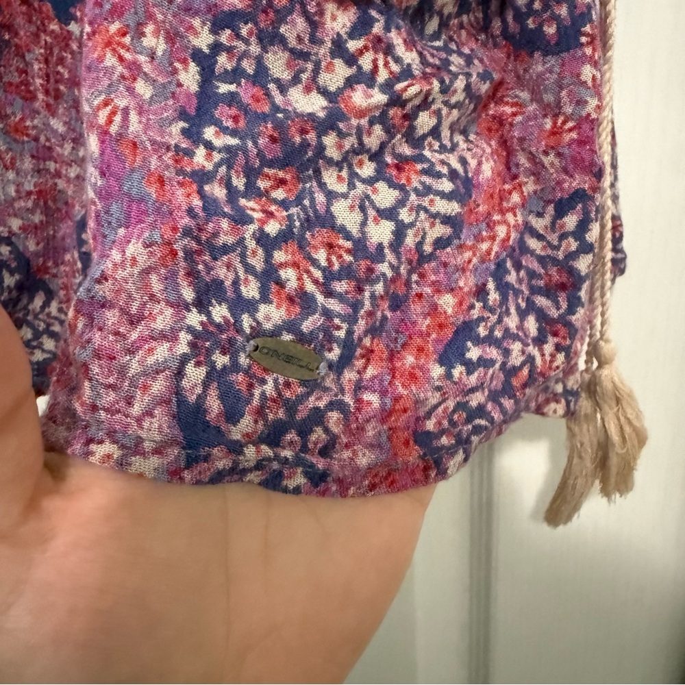 Floral Patterned Skirt - Blue and Pink - Picture 5 of 7